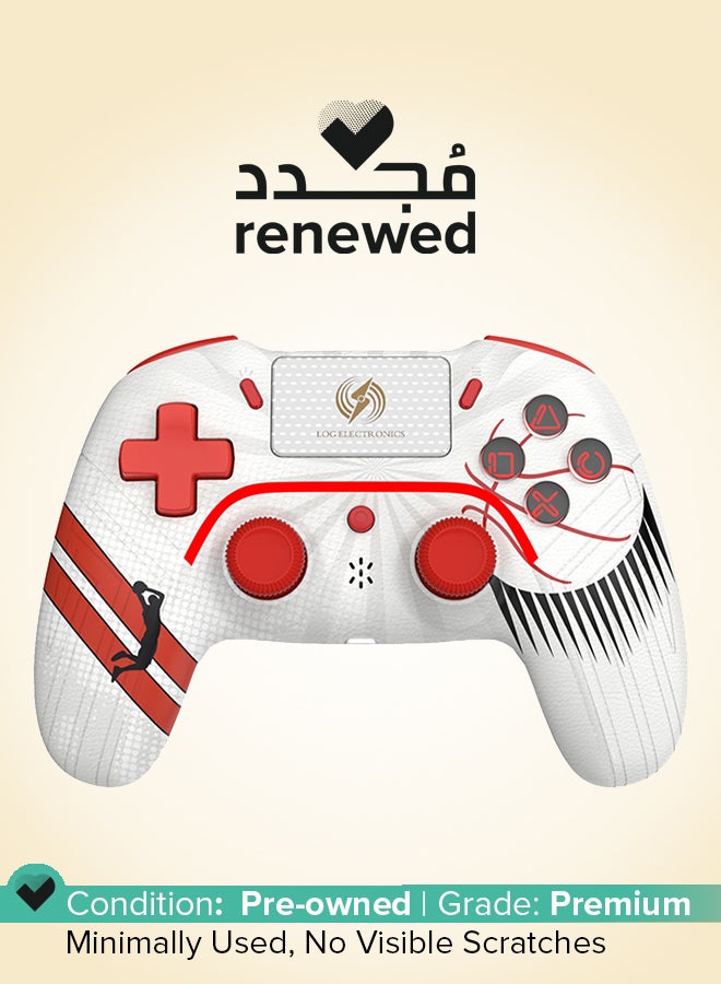 Log Electronics Renewed - White/Red Wireless Controller - Image 1