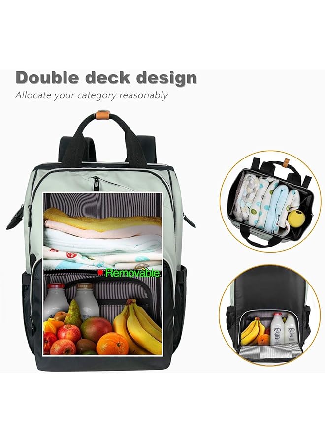 Hap Tim Baby Changing Backpack Changing Bag Multifunctional Designer Nappy Bags Large Capacity Insulated Pockets Waterproof Baby Bag No Formaldehyde Travel Backpack For On The Go (Eu7340) - Image 3