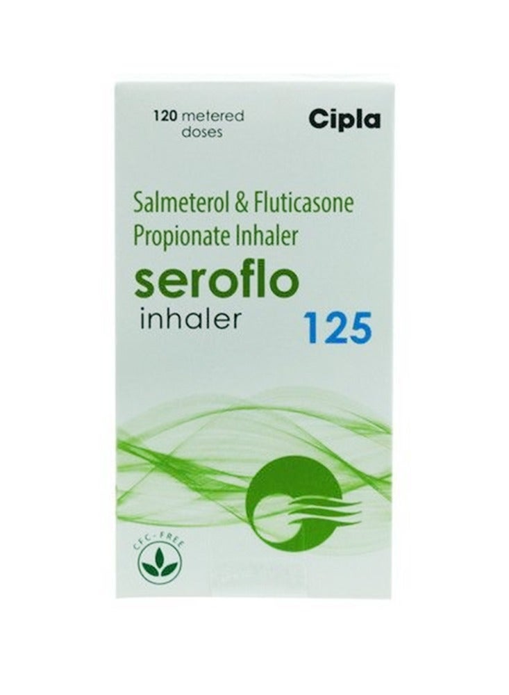 Cipla Seroflo Inhaler 125 µg (Fluticasone 125 + Salmeterol 25) – 120-Dose Combination Asthma & COPD Controller 