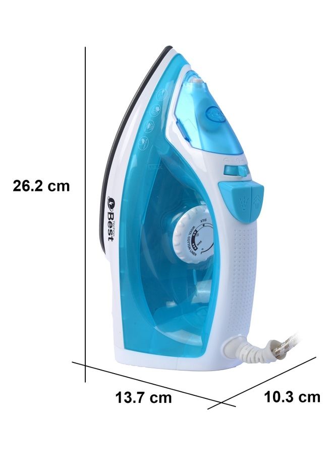 تكنو بيست أداة كي بخار 200 ml 2000 W BSI-001 أبيض/ أزرق - Image 4
