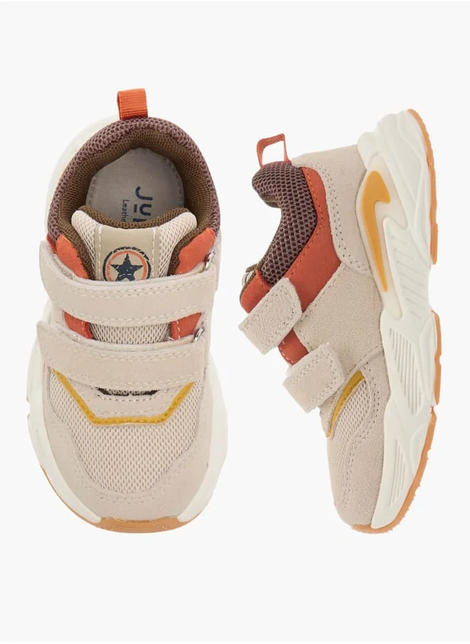 JUNIORS Boys Textured Sneakers With Hook And Loop Closure