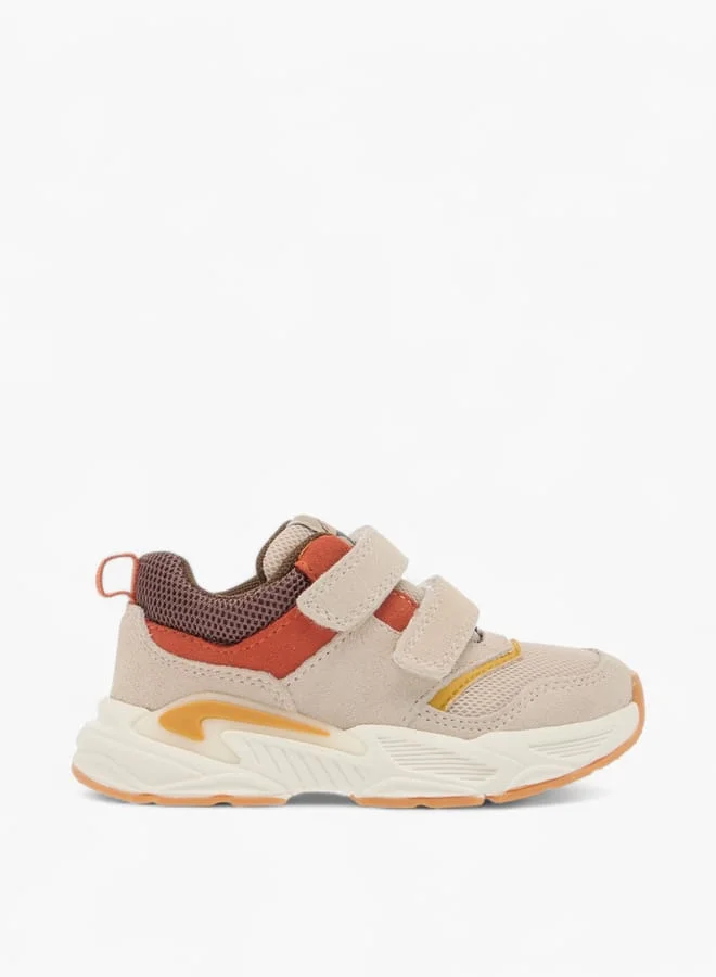 JUNIORS Boys Textured Sneakers With Hook And Loop Closure