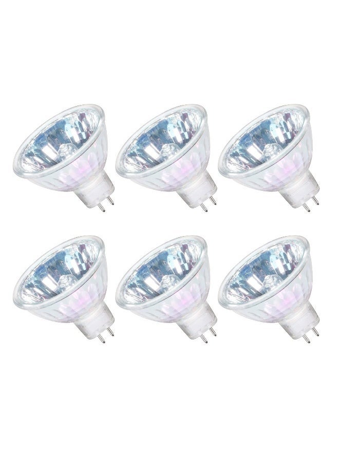 Generic 6 Pack MR16 Halogen Bulb Dimmable GU5.3 Spotlight Long Lifetime Warm White 36° Beam Angle Bi-Pin Base 