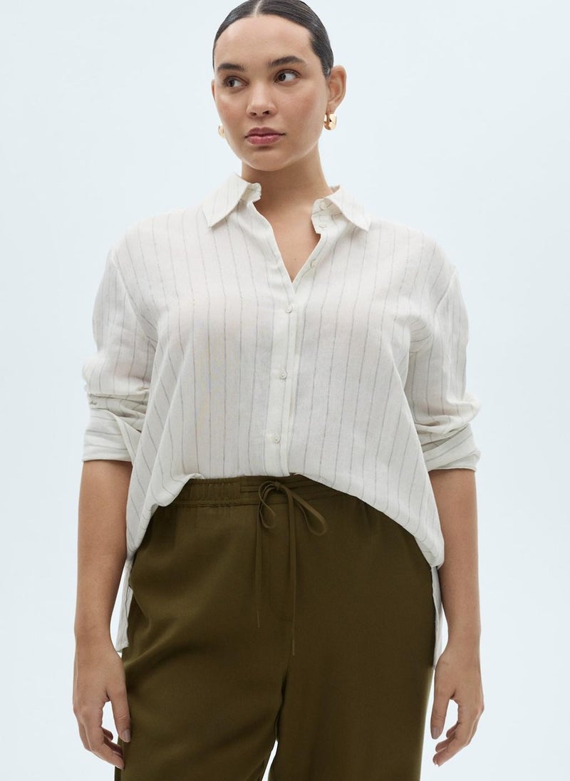 MANGO Elastic Waist Flowy Pants  - Image 2