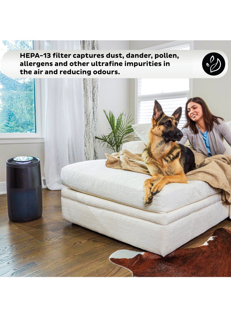 Instant Air Purifier AP300B, with Plasma Ion Technology,  Advanced 3-in-1 HEPA Filtration System-Pollen Filtration, Air Cleaner, Dust Extraction - For Home and Business use (36.0 sq m), Black - Image 3