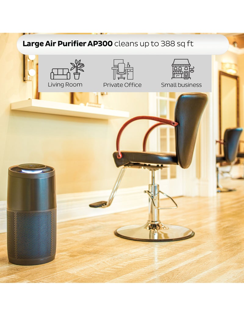 Instant Air Purifier AP300B, with Plasma Ion Technology,  Advanced 3-in-1 HEPA Filtration System-Pollen Filtration, Air Cleaner, Dust Extraction - For Home and Business use (36.0 sq m), Black - Image 5