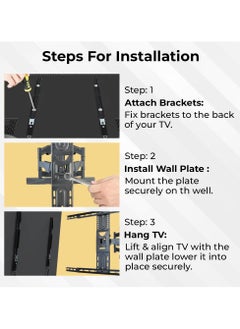 glassology Precision Mount Series: Universal Heavy-Duty Adjustable TV Wall Bracket for 75-120 Inch Screens  - Image 4