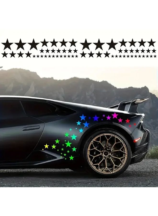 Multicolour Vinyl Decals For Motorcycles Self Adhesive Scratch Resistant Stickers - Image 1