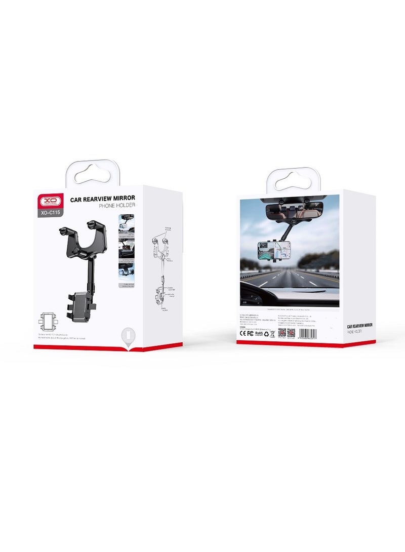 XO Mobile Car Holder Mirror Extra Stability Durable XO C115 - Image 5