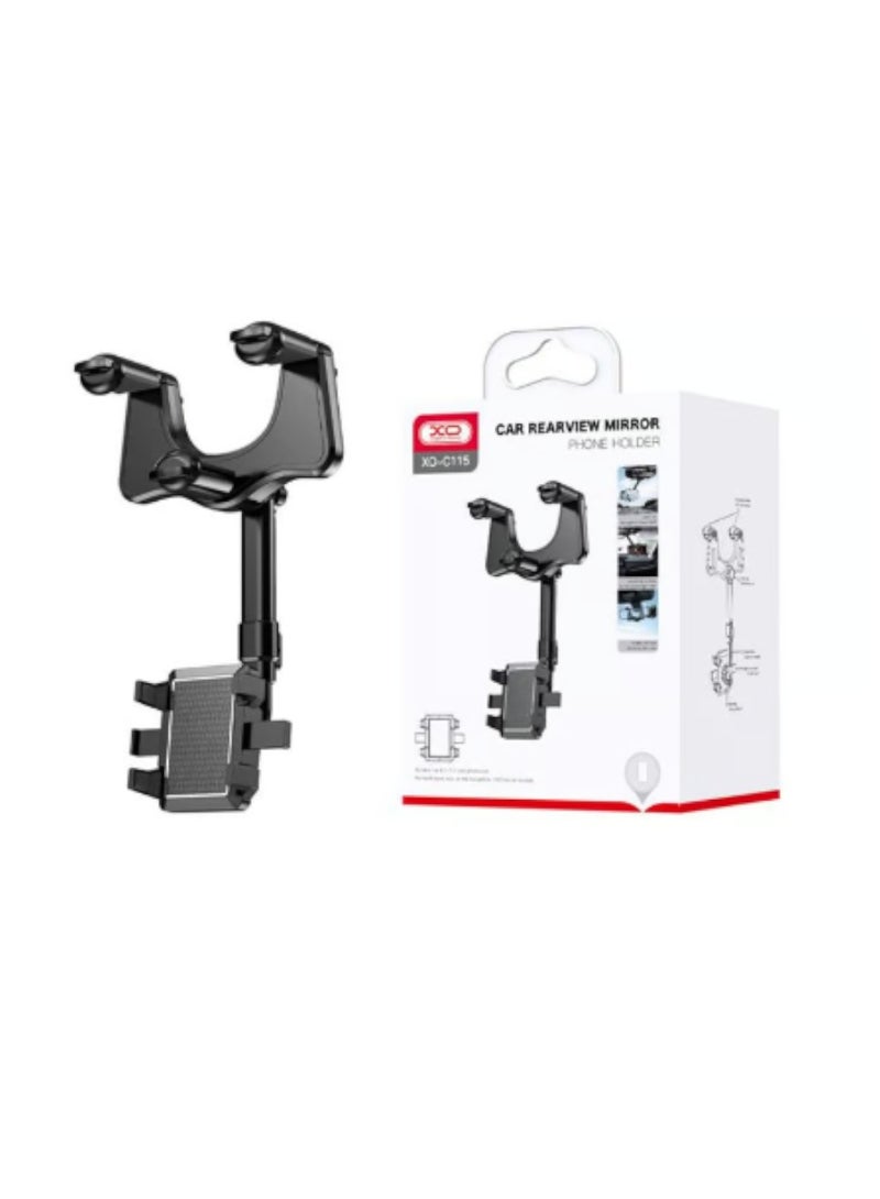 XO Mobile Car Holder Mirror Extra Stability Durable XO C115 - Image 1