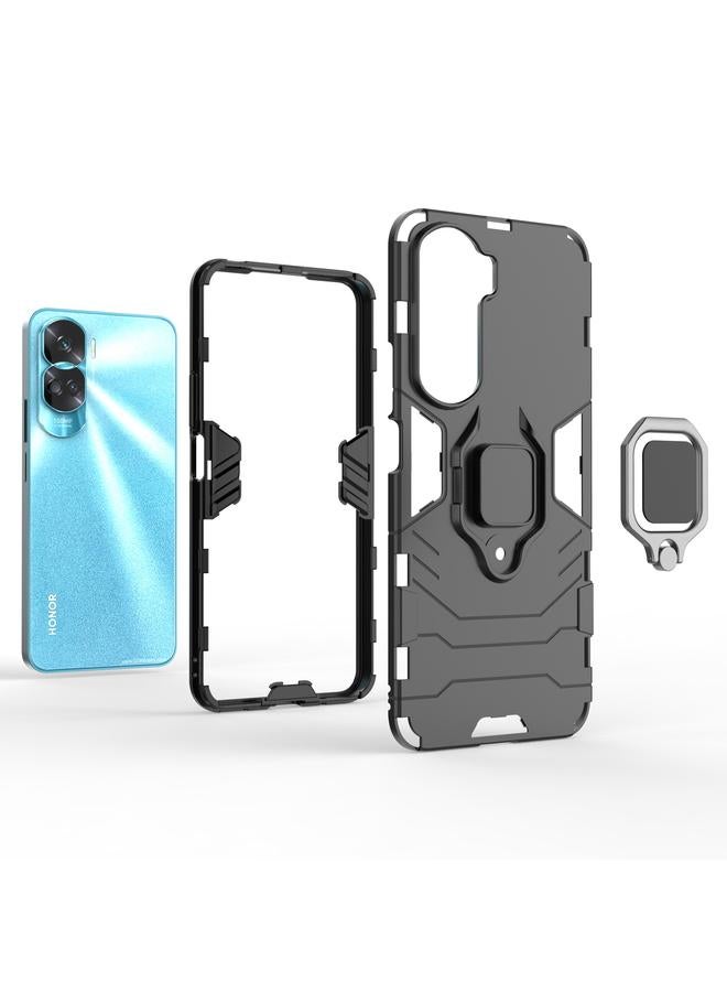 اس-توب جراب لهاتف Honor 90 Lite / X50i 5G مزود بحلقة مغناطيسية من الكمبيوتر الشخصي + جراب هاتف TPU - Image 5