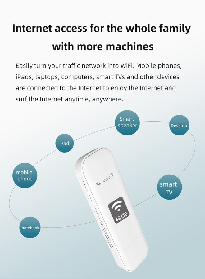 general 4G WIFI Dongle USB Router Mobile WiFi Router 150Mbps high speed Portable Travel WiFi Modem - Image 5
