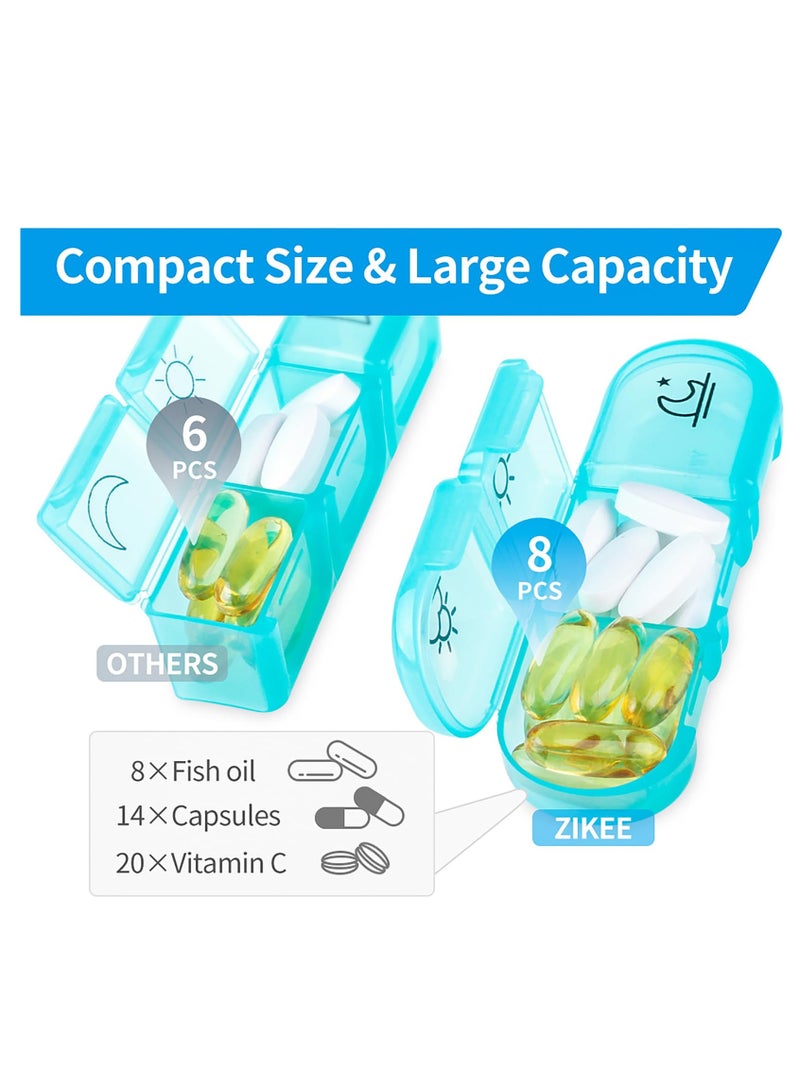 Generic Pill Organizer 3 Times a Day, Large Weekly Pill Case 7 Day, Daily Pill Box with 21 Compartments, Pill Dispenser Supplement Holder for Pills/Vitamin/Fish Oil  - Image 2