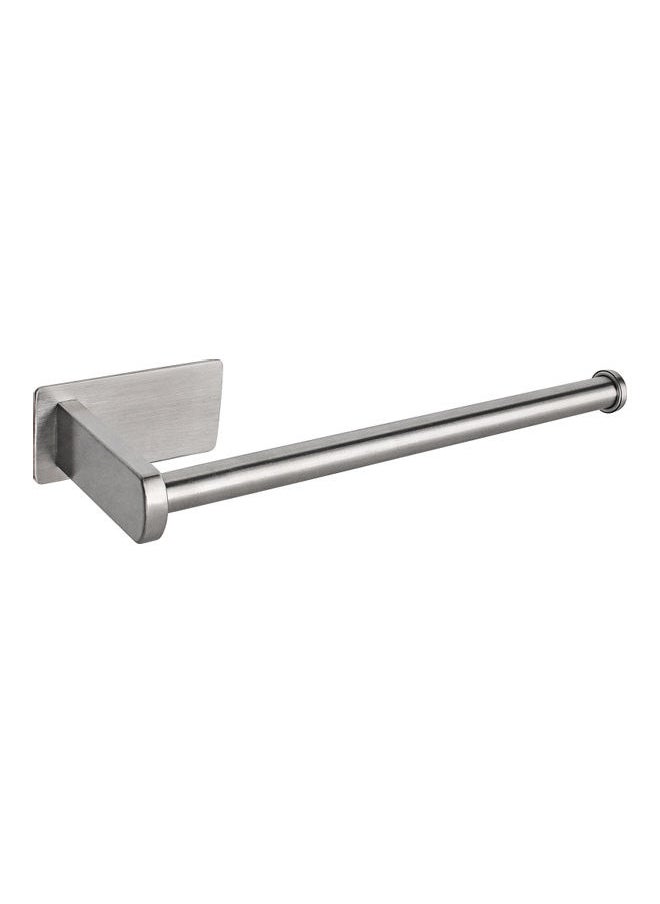NIBEMINENT Stainless Steel Toilet Paper Holder Silver 10.6x3.1inch  - Image 1