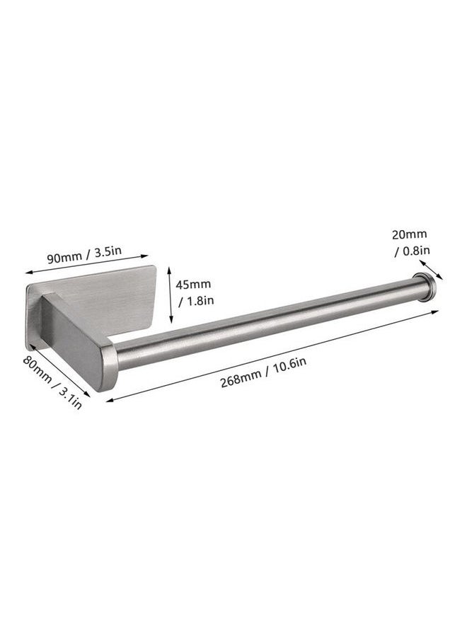 NIBEMINENT Stainless Steel Toilet Paper Holder Silver 10.6x3.1inch  - Image 4
