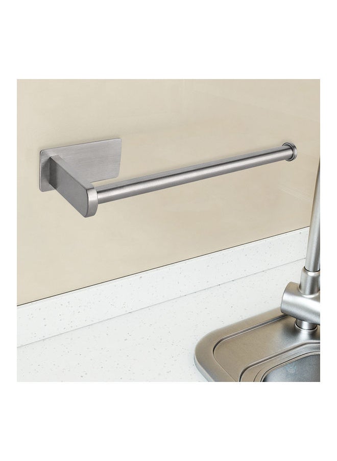 NIBEMINENT Stainless Steel Toilet Paper Holder Silver 10.6x3.1inch  - Image 5