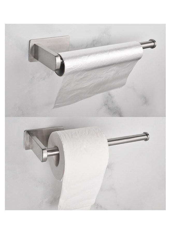 NIBEMINENT Stainless Steel Toilet Paper Holder Silver 10.6x3.1inch  - Image 2