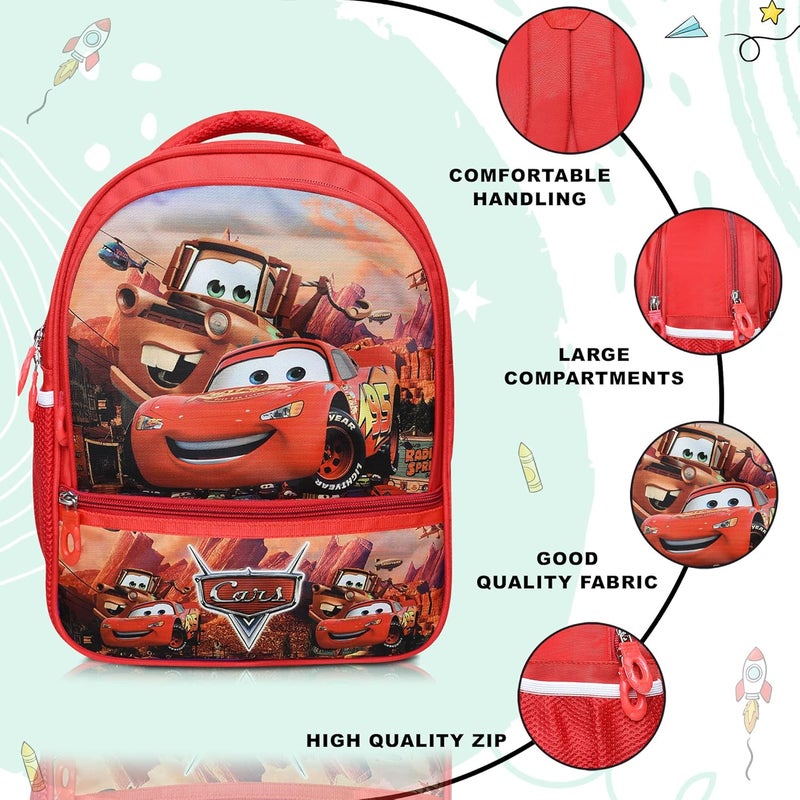 Stylbase Cartoon Printed School Bag for Boys and Girls | Waterproof Backpack Bag for Travelling Sports | Kids Bag Ideal for UKG Nursery 1st Class | School Bags for 5 7 Years 15 Inches Multicolor - Image 3