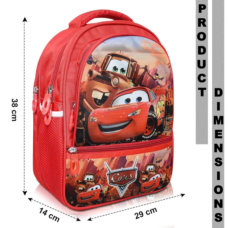 Stylbase Cartoon Printed School Bag for Boys and Girls | Waterproof Backpack Bag for Travelling Sports | Kids Bag Ideal for UKG Nursery 1st Class | School Bags for 5 7 Years 15 Inches Multicolor - Image 2