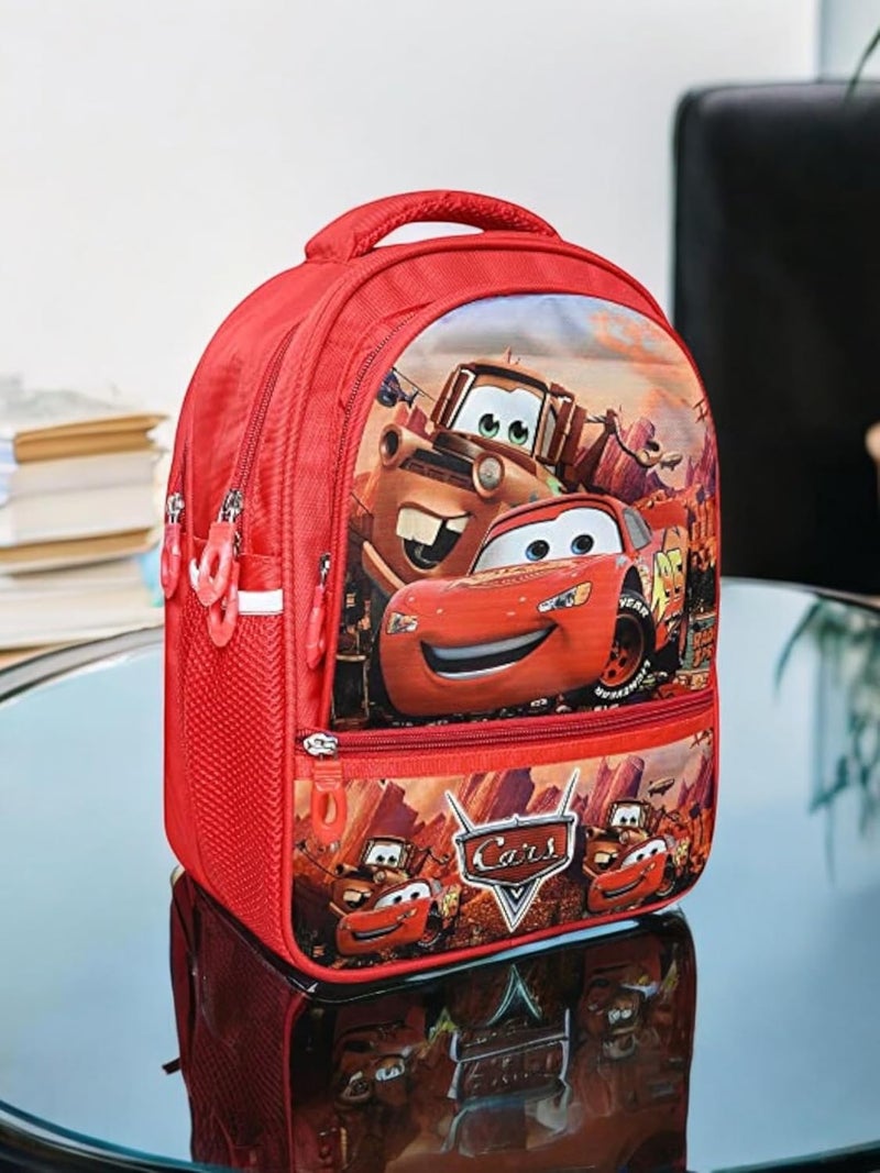 Stylbase Cartoon Printed School Bag for Boys and Girls | Waterproof Backpack Bag for Travelling Sports | Kids Bag Ideal for UKG Nursery 1st Class | School Bags for 5 7 Years 15 Inches Multicolor - Image 5