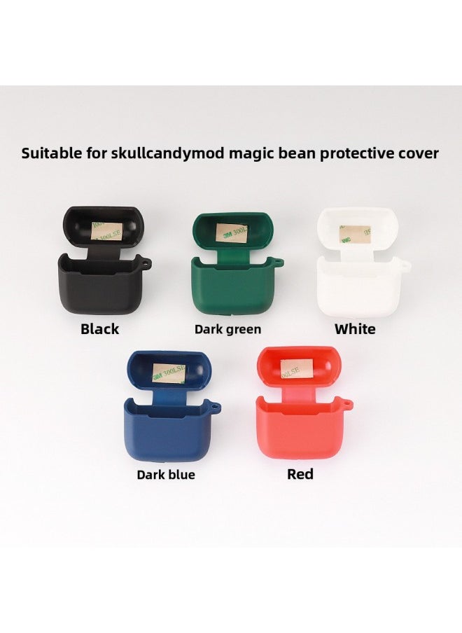 Generic - Suitable For Skull Skullcandy Mod Magic Bean Bluetooth Headset Protective Cover Silicone Earphone Case Spot-Color:Black-Naked-Model:Skull Mod Magic Beans - Image 1