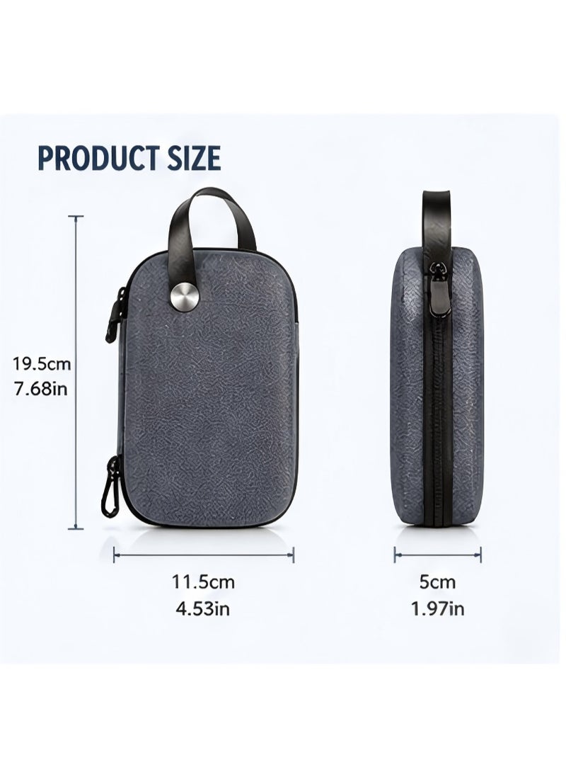 JUMEI Waterproof Electronic Organizer Case, Portable Travel Cable Storage Bag with Compartments for Charger, Earphones, Power Bank & Accessories - Image 2
