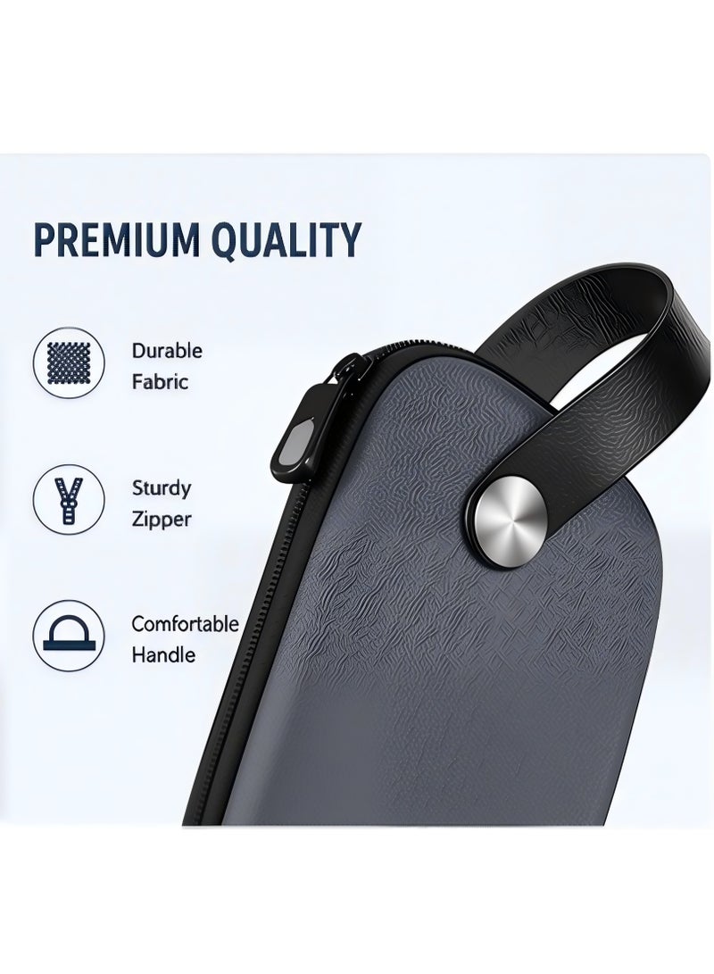 JUMEI Waterproof Electronic Organizer Case, Portable Travel Cable Storage Bag with Compartments for Charger, Earphones, Power Bank & Accessories - Image 5
