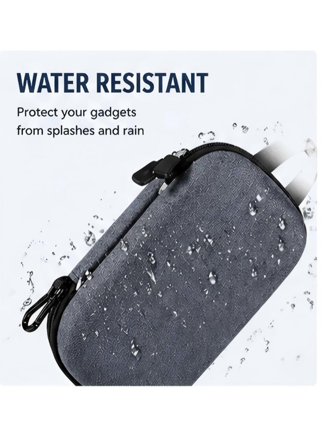 JUMEI Waterproof Electronic Organizer Case, Portable Travel Cable Storage Bag with Compartments for Charger, Earphones, Power Bank & Accessories - Image 4