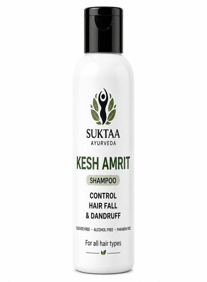 Suktaa Ayurveda Kesh Amrit Herbal Shampoo | Anti Hair Fall & Dandruff Control | Amla Reetha Shikakai Bhringraj | Hair Growth Ayurvedic Shampoo | Sulphate & Paraben Free | for Men & Women | 200ml - Image 1