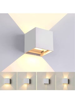 Next Life LED Aluminum Waterproof Wall Lamp Outdoor Light Angle Adjustment Outdoor Wall Light White Body Warmwhite  - Image 1