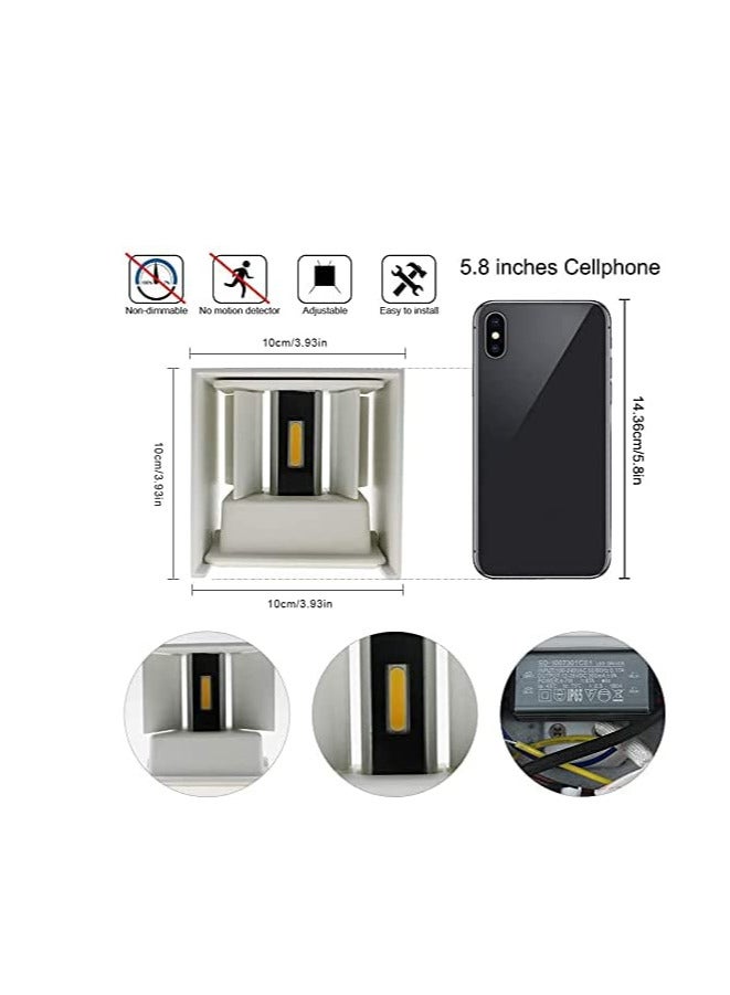 Next Life LED Aluminum Waterproof Wall Lamp Outdoor Light Angle Adjustment Outdoor Wall Light White Body Warmwhite - Image 2