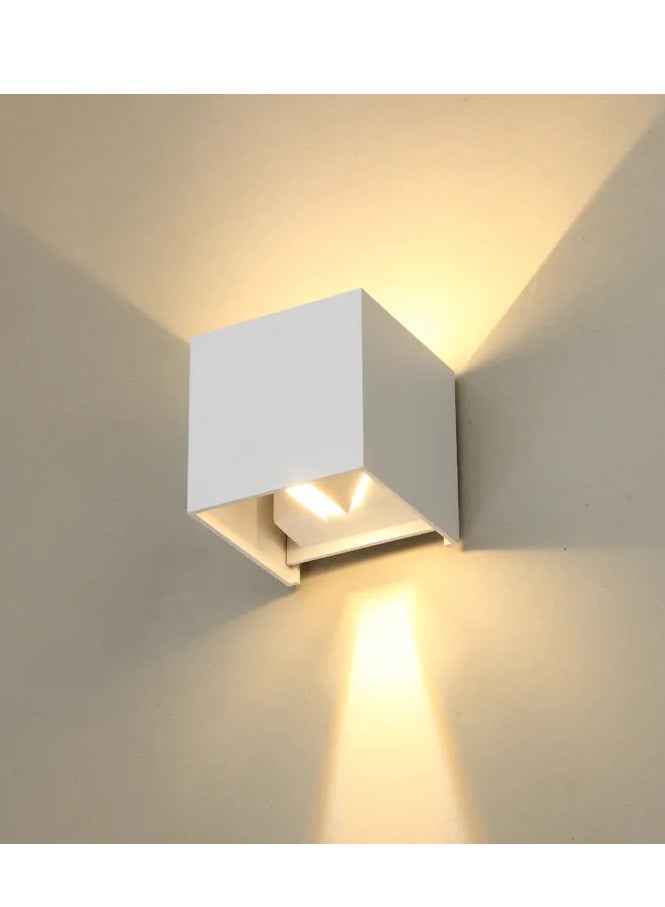 Next Life LED Aluminum Waterproof Wall Lamp Outdoor Light Angle Adjustment Outdoor Wall Light White Body Warmwhite - Image 4
