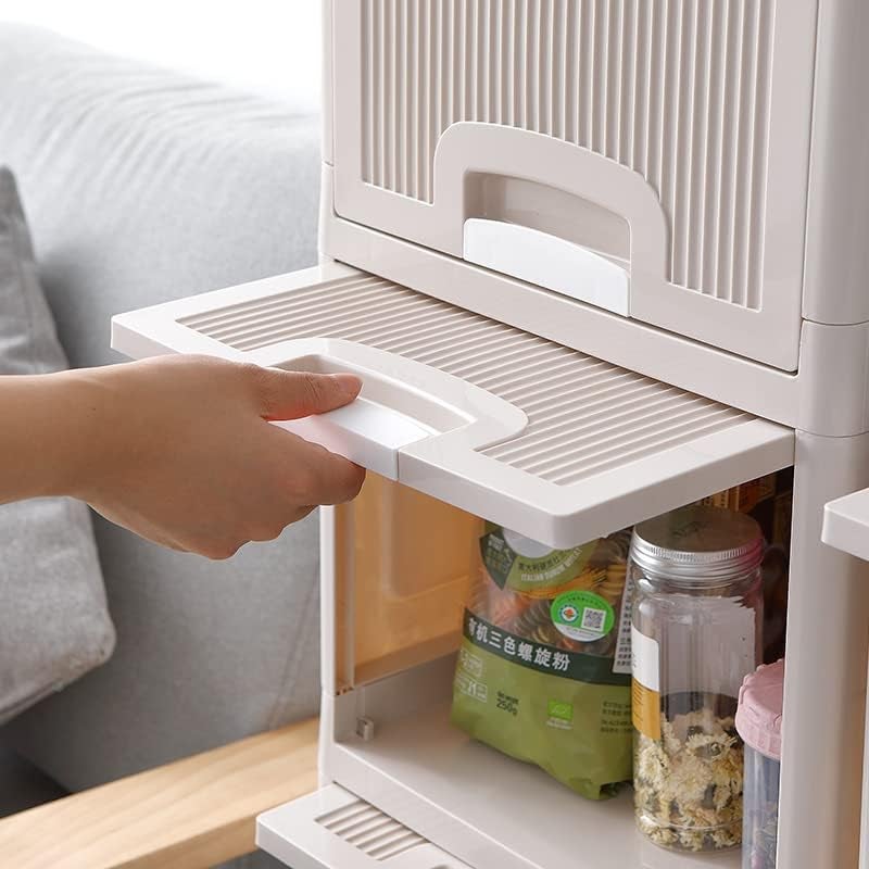 HOLLIO Chest Of Drawers For Storage Drawer Organizer Foldable Plastic Cabinet For Storage Wardrobe For Clothes Plastic Cupboard For Clothes Plastic Modular Drawer Storage Box - Image 4