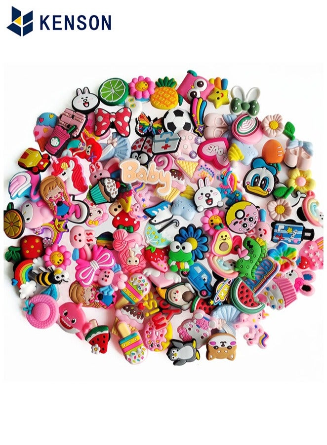 كِينْسُون 100 قطعة من الأحذية المختلفة كلمة سحر الديكور ، طفل حذاء زخرفة مراهق بالغ , فتى بنت حذاء زخرفة , عيد ميلاد هبة - Image 1