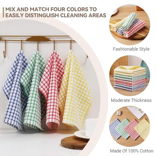 AYUS Dish Cloths for Kitchen Washing Dishes, Super Absorbent Dish Rags, Cotton Terry Cleaning Cloths 13x13 Inches (Terry Dish Cloth, Pack of 6) - Image 3