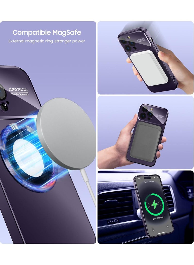 Y&D Applicable To Apple 15pro Matte Standard Leakage Magnetic Large Window Mirror Mobile Phone Protective Case - Image 5