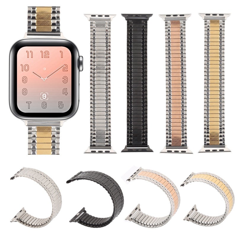 Aluminum Alloy Steel Watch Band For Apple Watch Ultra 49mm&Watch Ultra 2 49mm / Series 9&8&7 45mm / SE 3&SE 2&6&SE&5&4 44mm / 3&2&1 42mm(Silver)