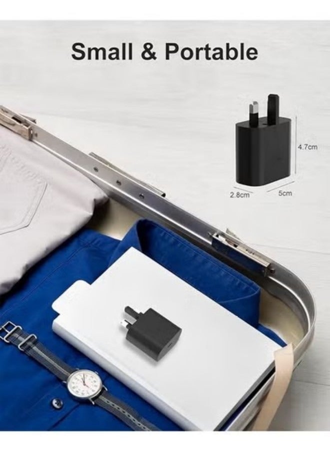 25W USB C Charger and Charger Cable Fast Charge Set Compatible for Samsung Galaxy S22 S21 S20 S10 S9 S8 /Note USB C Compatible With Other Type C Devices - Image 5