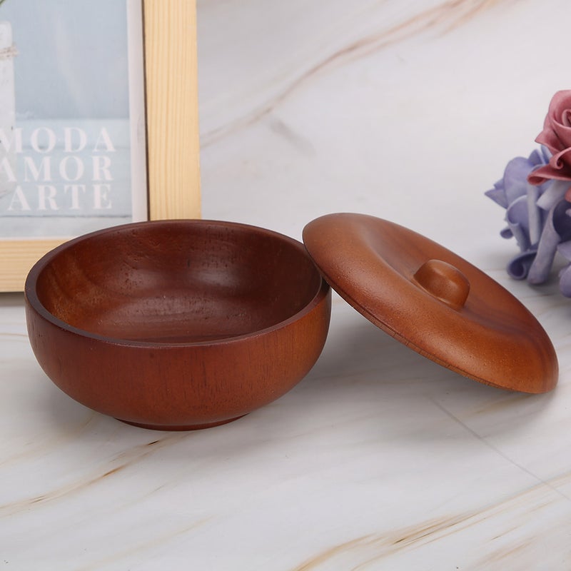 Wooden Shaving Brush Bowl Mug Shave Soap Cream Mug Professional Shaving Bowl Barber Tool - Image 5