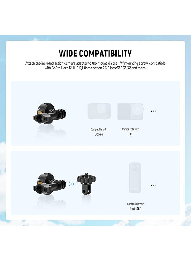 Neewer NEEWER Chest Mount Harness for Action Camera & Phone, Adjustable Hand Free Chest Strap Compatible with GoPro Hero DJI Osmo iPhone Android, Magnetic Phone Chest Mount for POV Video Vlog, GP18  - Image 4