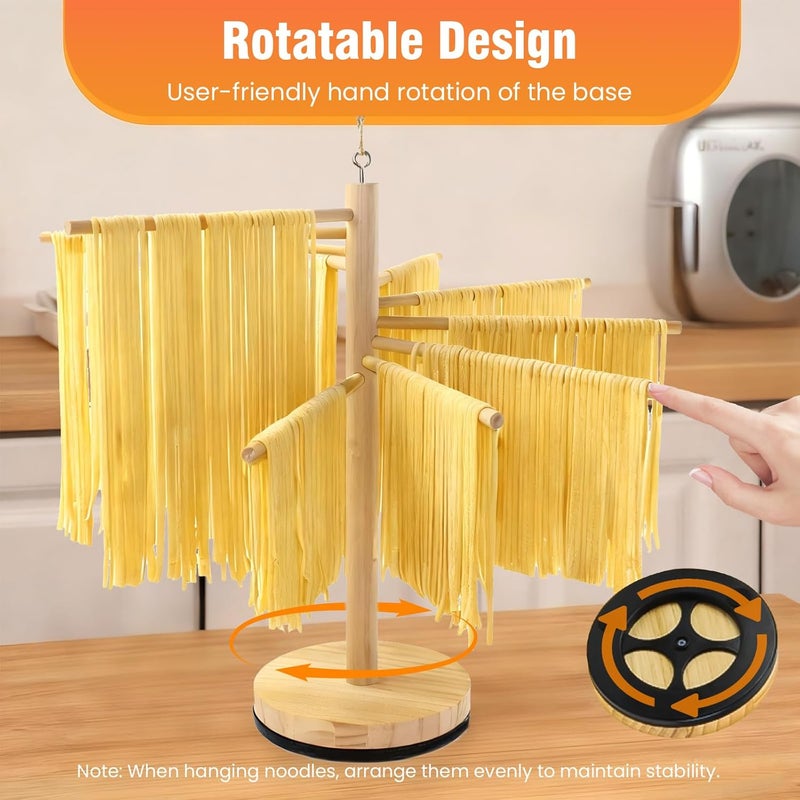 DthwagfL 10 Pcs Pasta Making Tools, Pasta Making Kit with Pasta Drying Rack,2 Rolling Pins,Gnocchi Board,Pasta Cutting Tools,2 Ravioli Makers,Making Dumplings.All-in-One Pasta Making Accessories for Home - Image 3