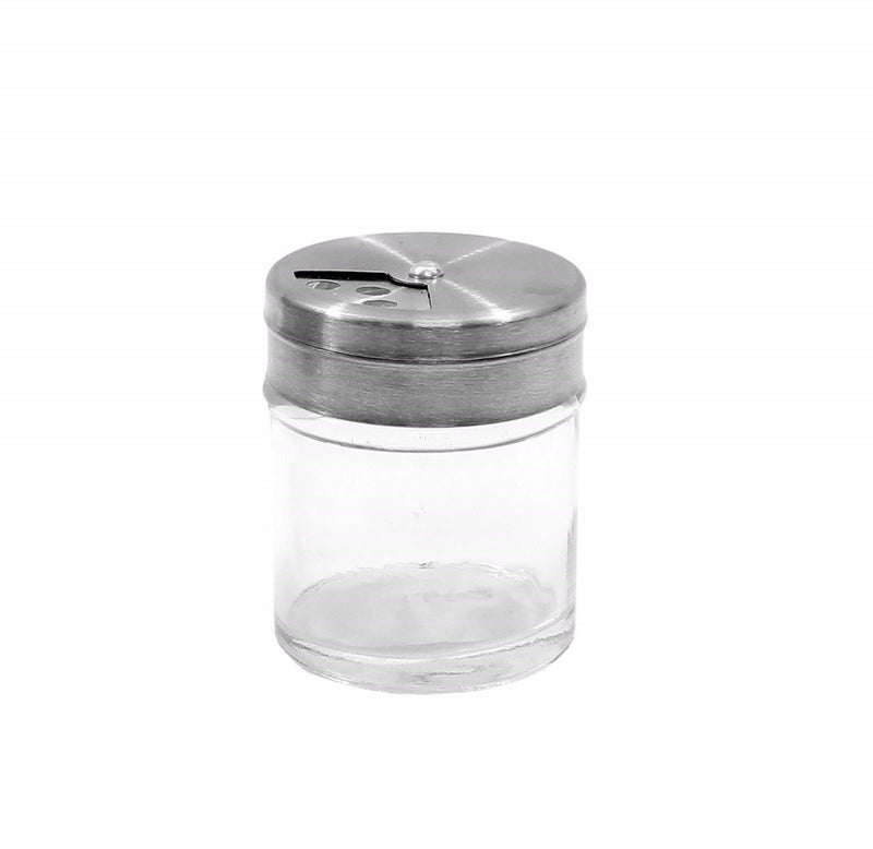 TableCraft HGJ3RT Shaker 3 oz Rotating top fine Medium coarse Dishwasher Safe Glass