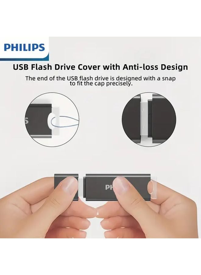 Philips 32GB Black USB Flash Drive Thumb Drive Memory Stick Data Storage - Image 4
