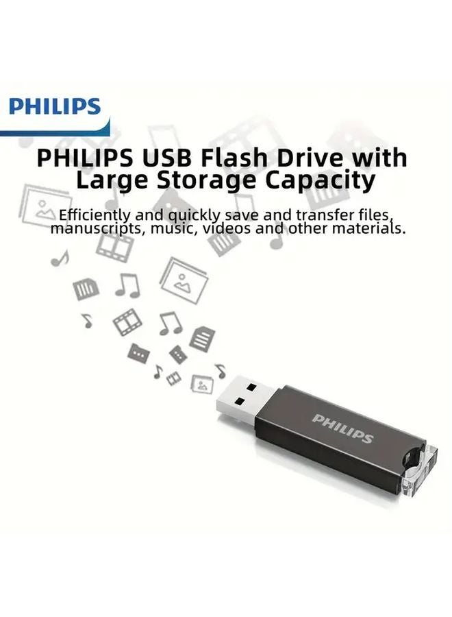 Philips 32GB Black USB Flash Drive Thumb Drive Memory Stick Data Storage - Image 5