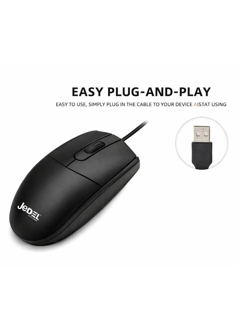 جي ديل فأرة Jedel 230+ السلكية بمنفذ USB لأجهزة الكمبيوتر المحمولة والمكتبية - Image 3