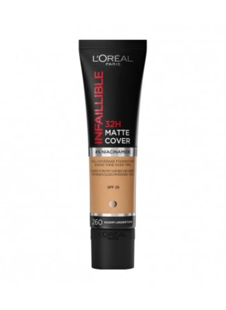 L'OREAL PARIS Infallible 24Hr Matte Cover Foundation 260 Golden Sun