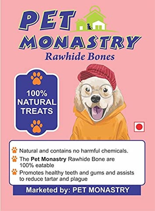 Pet Monastry عظام مضغ صحية للكلاب من جلد البقر الخام من بيت موناستري، 4 بوصات، 1 كجم (4 بوصات، 1 كجم) - Image 2