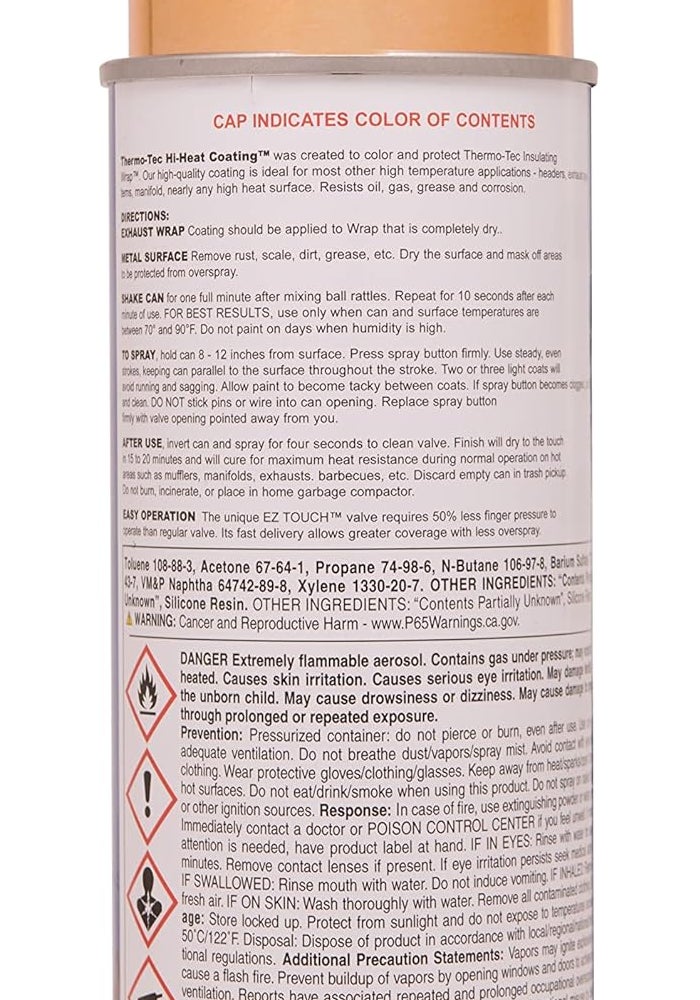 THERMO TEC Thermo-Tec 12003 Copper High Heat Wrap Coating - 12 oz - Image 2