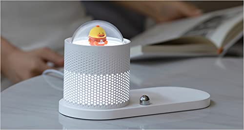 Marrone Mini Cute LED Desk Lamp with USB Cable Charging Port with Wireless Charger 3 Lighting Modes Sensitive Control EyeCaring Office Lamp - Image 5
