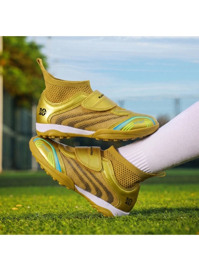 أحذية كرة القدم الجديدة للأطفال الرجال أحذية كرة القدم الرياضة أحذية العشب الحجم الكبير الحجم الطويل للمنافسة التدريبية - Image 4